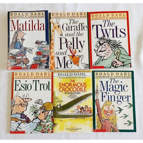 ROALD DAHL CHILDREN'S CHAPTER BOOKS - LOT  OF 6 - Picture 1 of 2